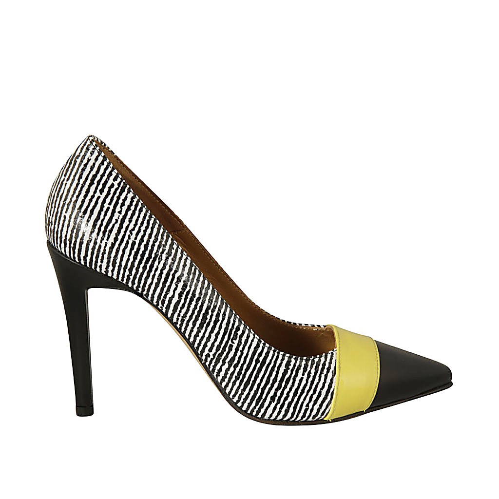 yellow patent leather heels