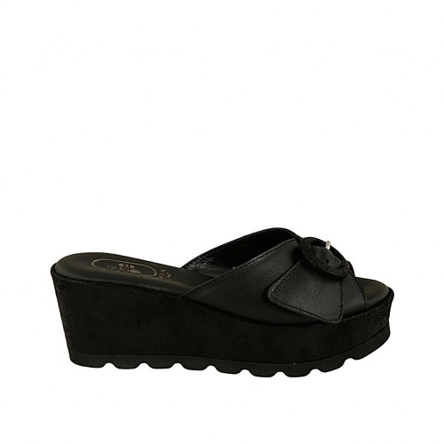 wedge heel mules
