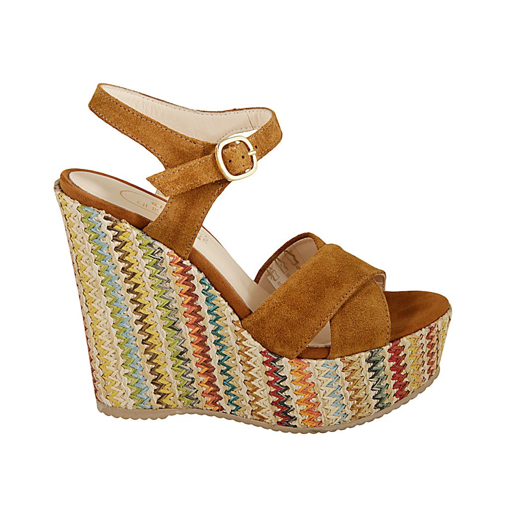 tan suede wedge sandals