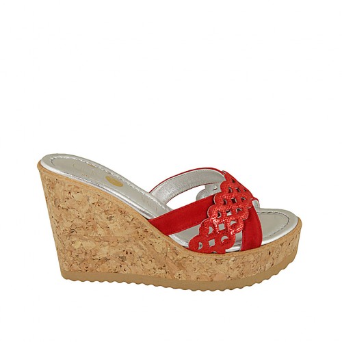 red platform mules