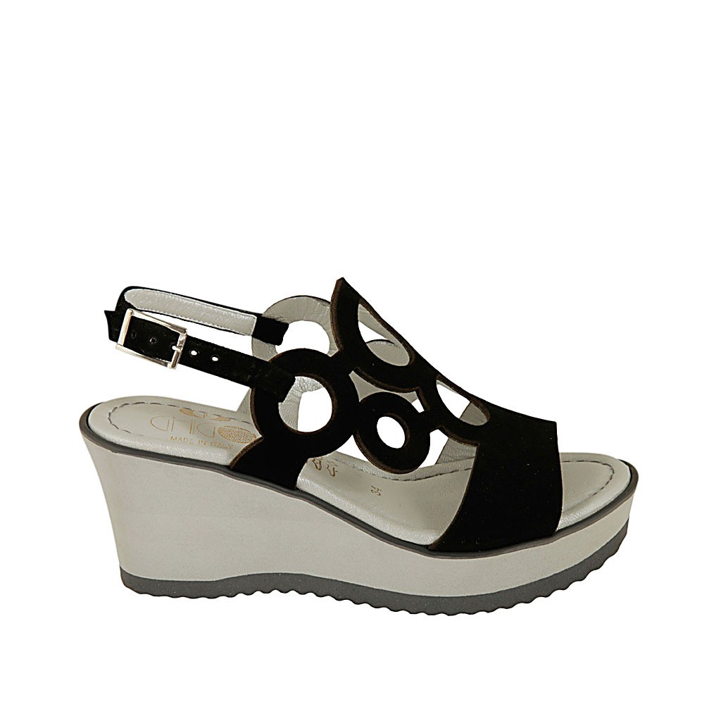 sandale compensée plateforme homme