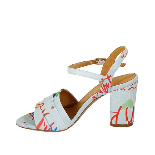 multi colored sandals with straps