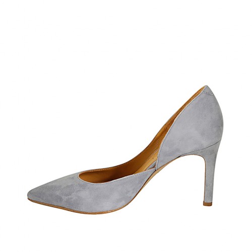 blue gray heels