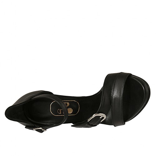 Scarpe Mary Jane per Donna Scarpe con Fibbia in Pelle Verniciata Scarpe Grosse Tacco a Blocco