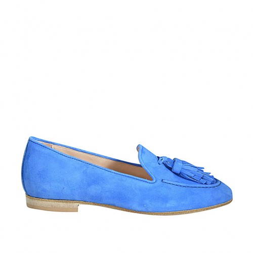 Cafe Noir MOCASSINO CON NAPPINE IN CAMOSCIO DONNA
