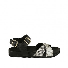 3 buckle sandals