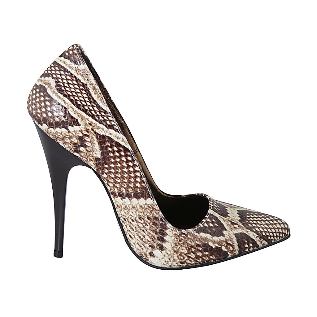 escarpin marron foncé