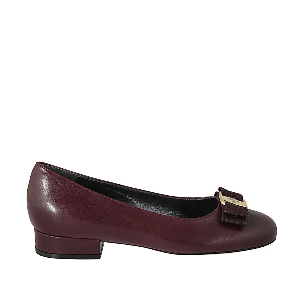 maroon ballerina shoes