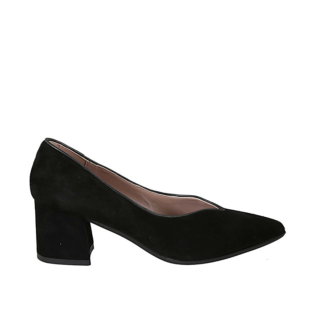 black block heel dress shoes