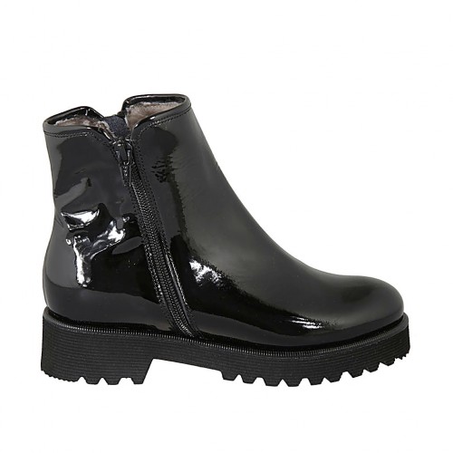 stivaletti vernice donna