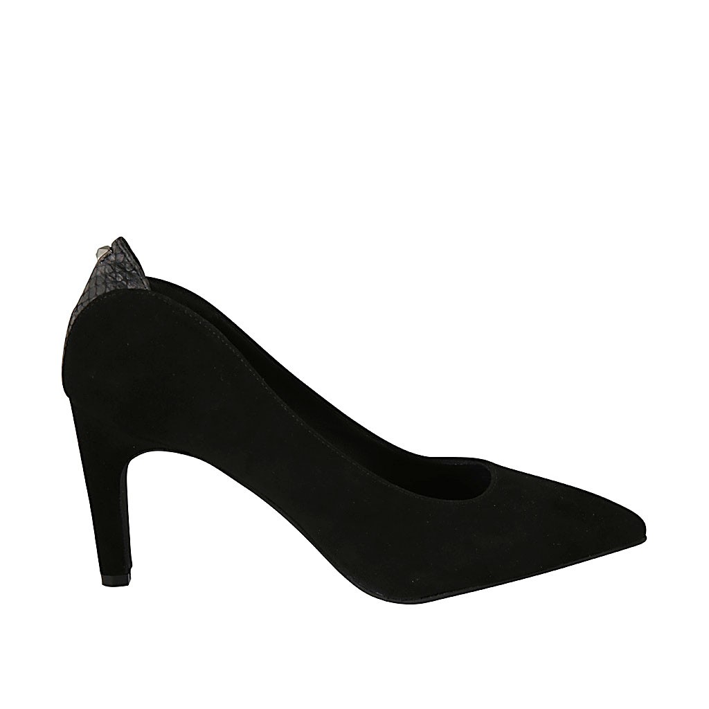 Scarpe Décolleté Donna Tacco Medio Blocco - Taglie Forti 34-48 - Retrò Intagliate Primavera Autunno