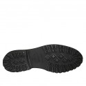 Zapato derby para mujer con cordones en gamuza beis tacon 3 - Tallas disponibles:  33, 42, 43, 45