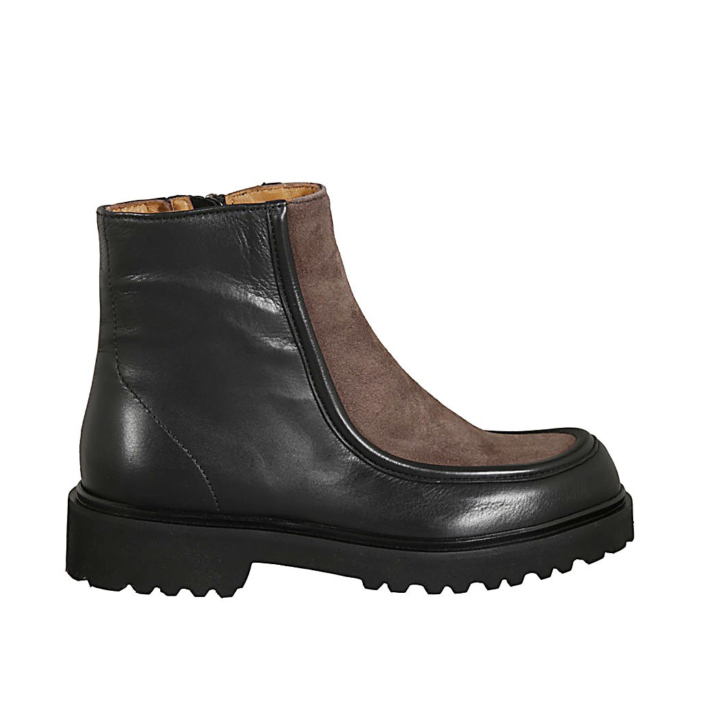 bottine a talon fermeture eclair