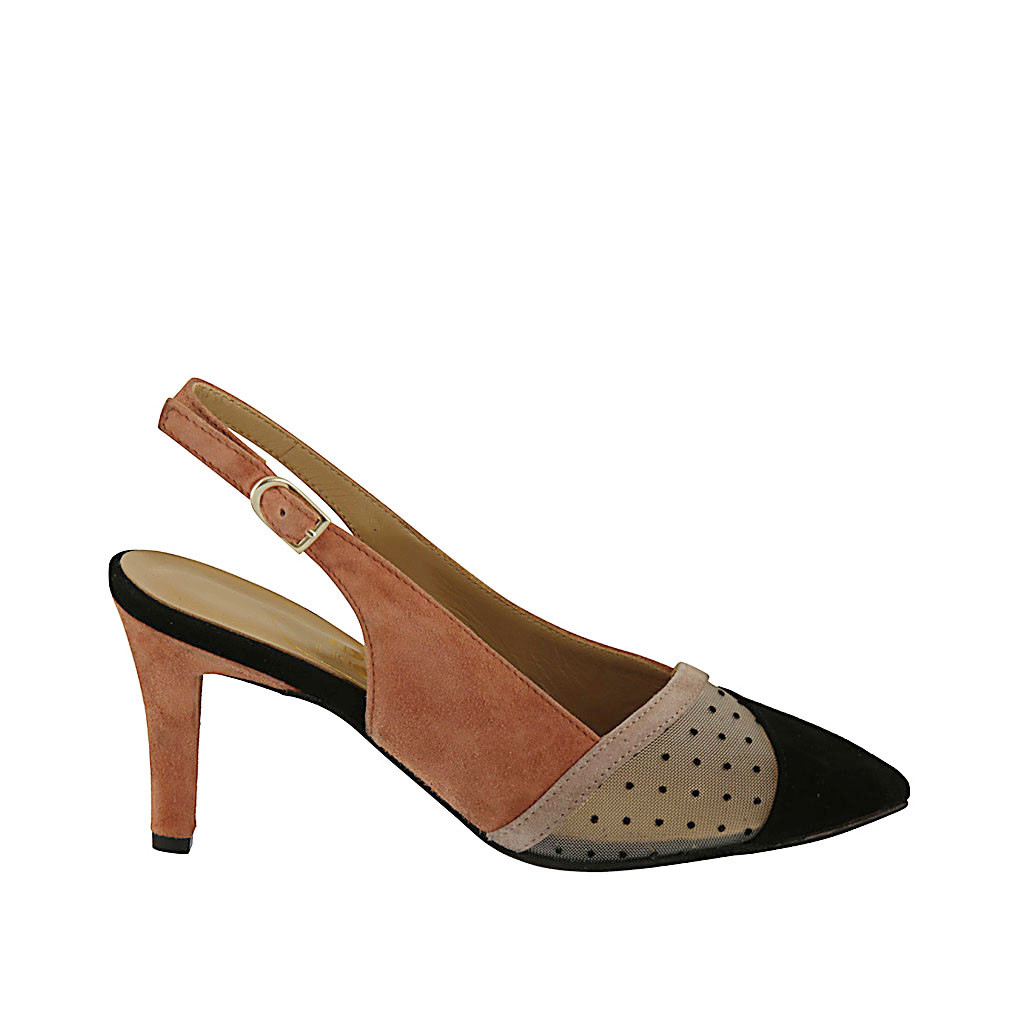 polka dot slingbacks