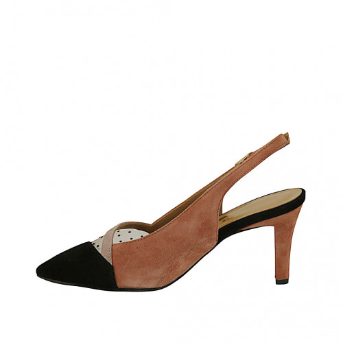 dark brown slingback heels