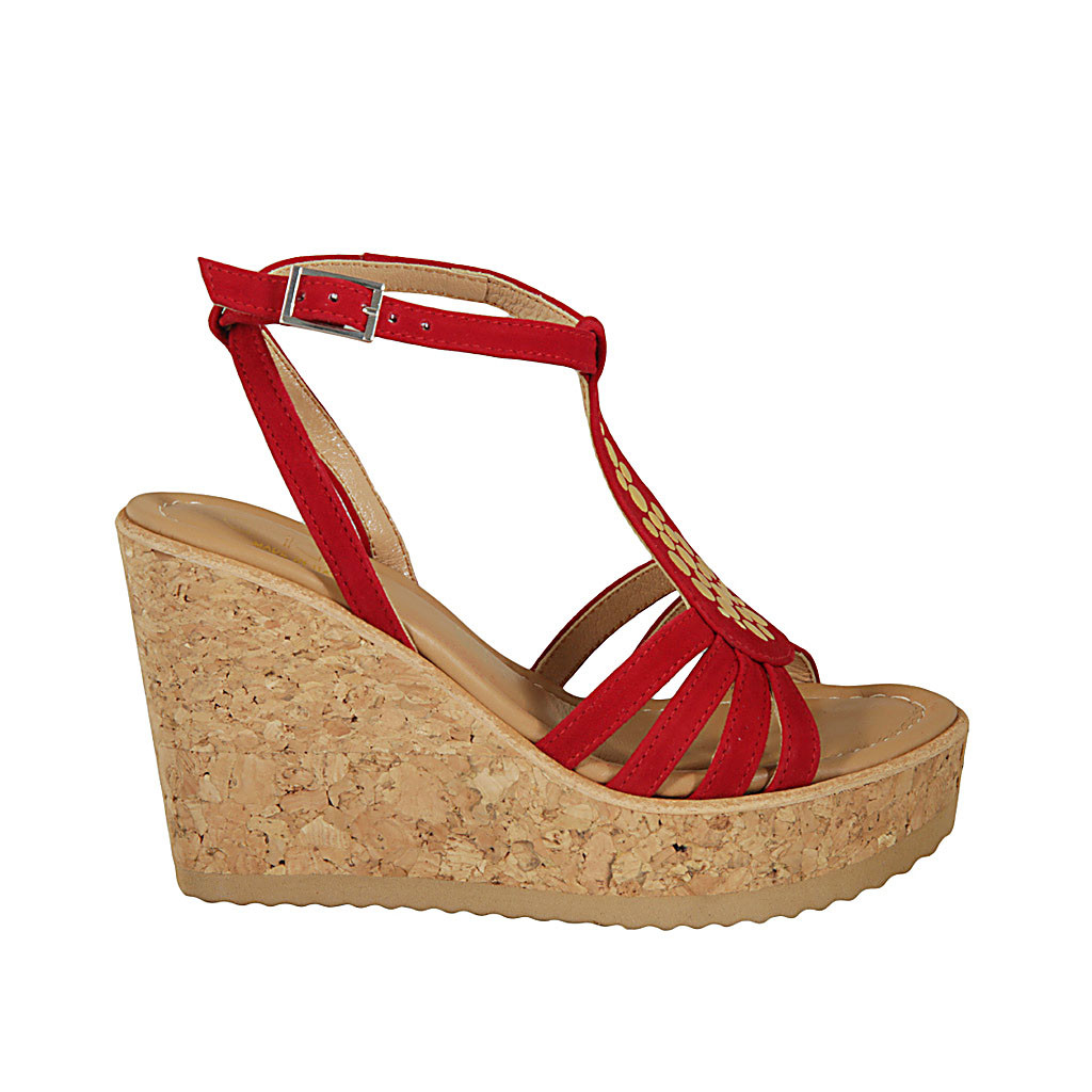 Talon compense rouge cheap
