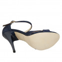 Escarpin ouvert pour femmes avec courroie en daim bleu talon 11 - Pointures disponibles:  31, 42