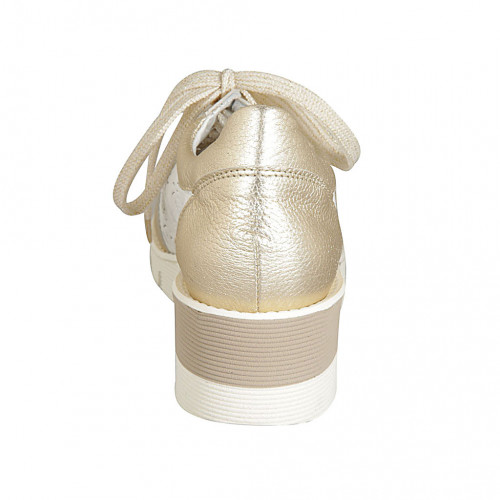 scarpe stringate zeppa