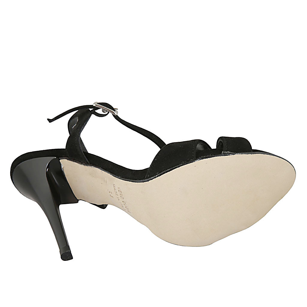 sandale daim noir