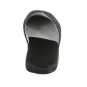 Chausson pour hommes en cuir noir - Pointures disponibles:  47, 48, 49, 50, 51