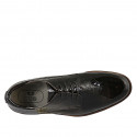Zapato derby con cordones para mujer en charol imprimido bronce tacon 3 - Tallas disponibles:  44