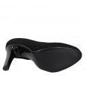 Décolleté da donna in camoscio nero con plateau tacco 11 - Misure disponibili: 31