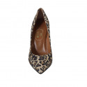 Woman's pointy pump shoe in spotted suede heel 9 - Available sizes:  31