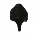 Escarpin à bout pointu pour femmes en daim noir talon 5 - Pointures disponibles:  31, 32