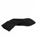 Bottines à bout pointu pour femmes en daim élastique noir talon 7 - Pointures disponibles:  33