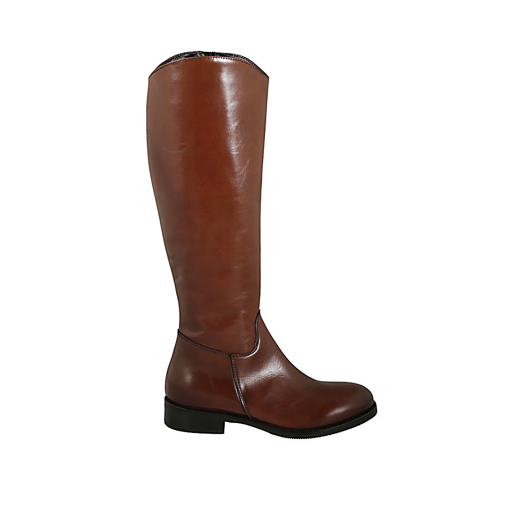 Stivale Dreamer da donna color cuoio in pelle | ScuderiStore