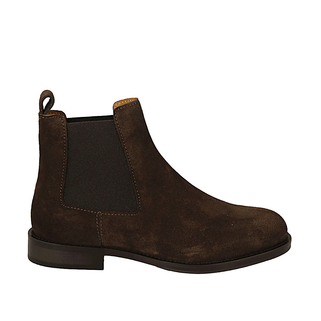 Stivaletti / Stivali | Donna stivaletto basso in camoscio MARRONE con banda  elastica Marrone | Tod's Donna ~ Ematch
