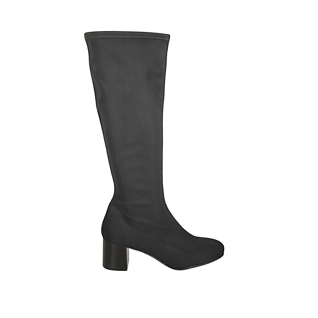 Botas para mujer elastico negro 6