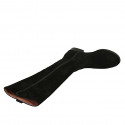 Bota para mujer en gamuza negra con cremallera tacon 3 - Tallas disponibles:  33