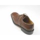 Men's laced derby shoe in brown leather - Available sizes:  46, 52