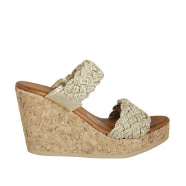 Woman's mules in braided...