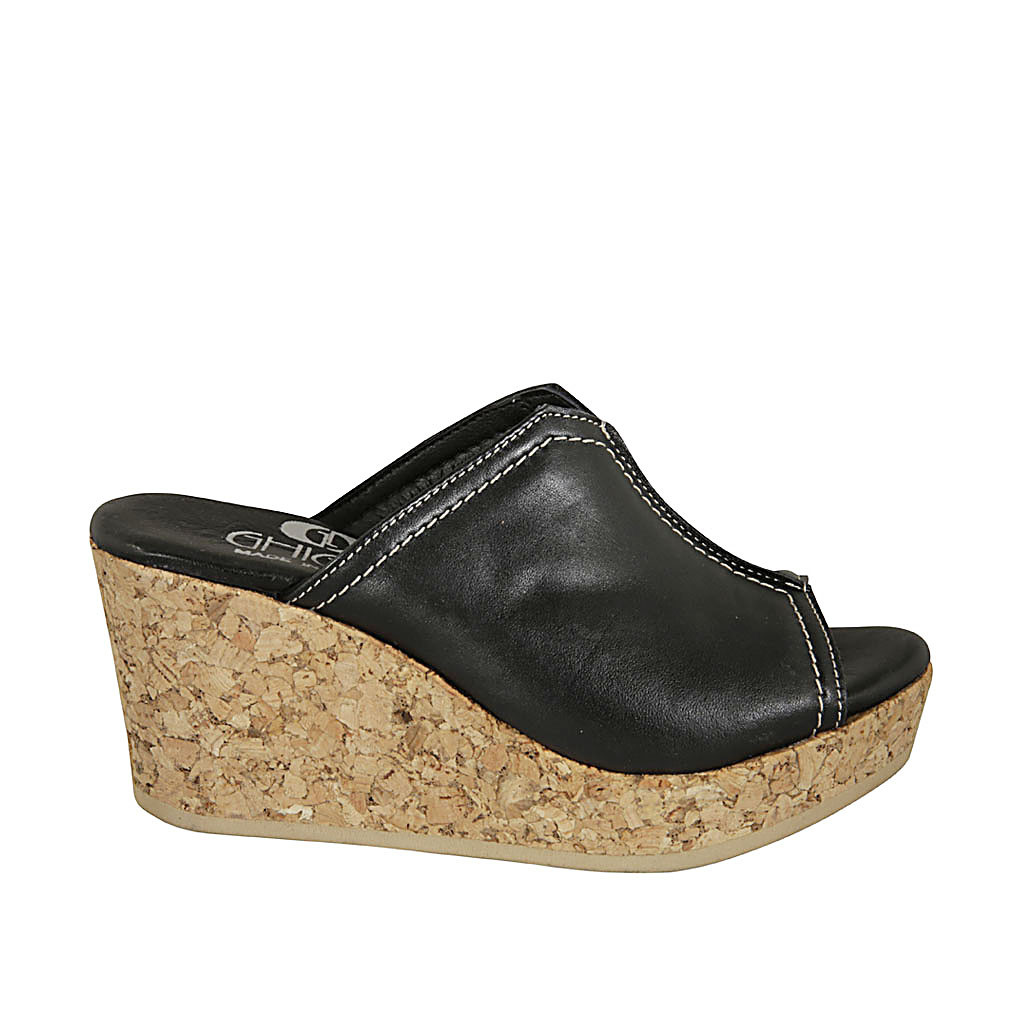 SUSIMODA 1930 ciabatta aperta per donna 34 sabot zoccolo zeppa bianco  incrocio
