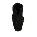 Stivaletto da donna in camoscio nero zeppa 5 - Misure disponibili: 33, 34, 42, 43, 44
