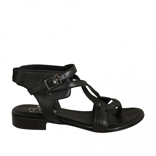 Woman's thong sandal with elastic...