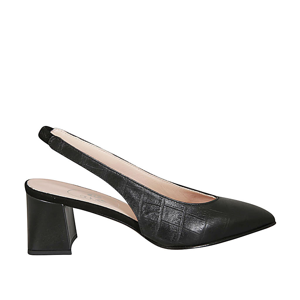 chaussure ouverte derriere femme