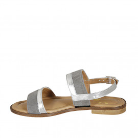 Woman's sandal in silver... 2