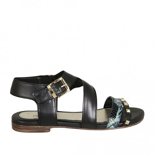 Woman's sandal with zipper, buckle...