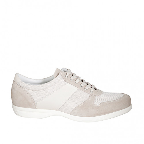 Herrenschuhe Herr 49 in Wildleder Beige GHIGO