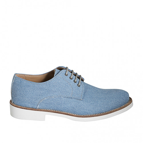 Freizeitschuhe in Herr 46 in Stoff Hellblau GHIGO