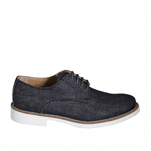 Freizeitschuhe in Herr 49 in Stoff Blau GHIGO