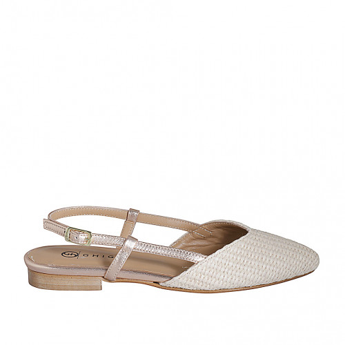 Slingbacks Woman 35 in Leather Cream GHIGO