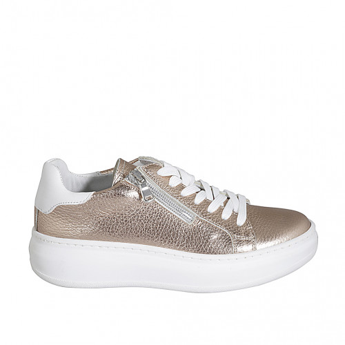 Women's shoes Woman 42 in Leather White GHIGO