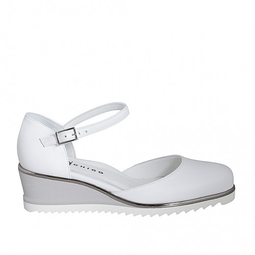Open shoes Woman 42 in Leather White GHIGO