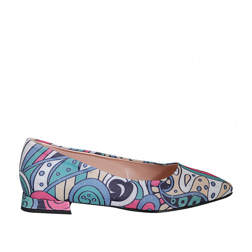 Pumps Woman 35 in Fabric Multicolor GHIGO