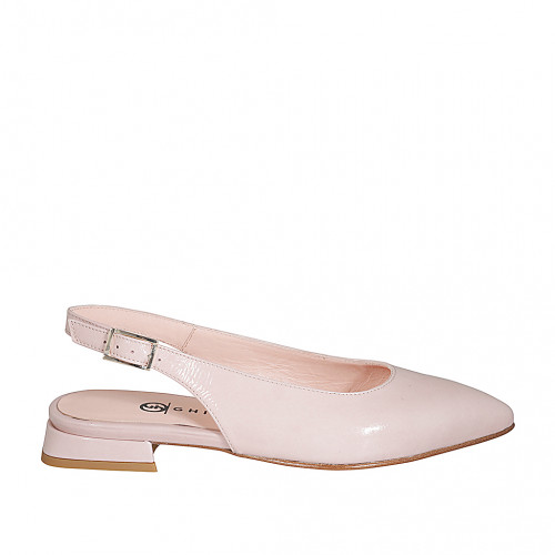Slingbacks Damenschuhe 35 in Lackleder Pink GHIGO
