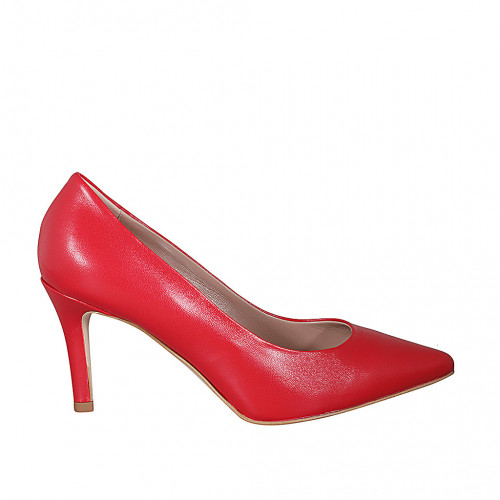 Pumpschuhe Damenschuhe 42 in Leder Rot GHIGO